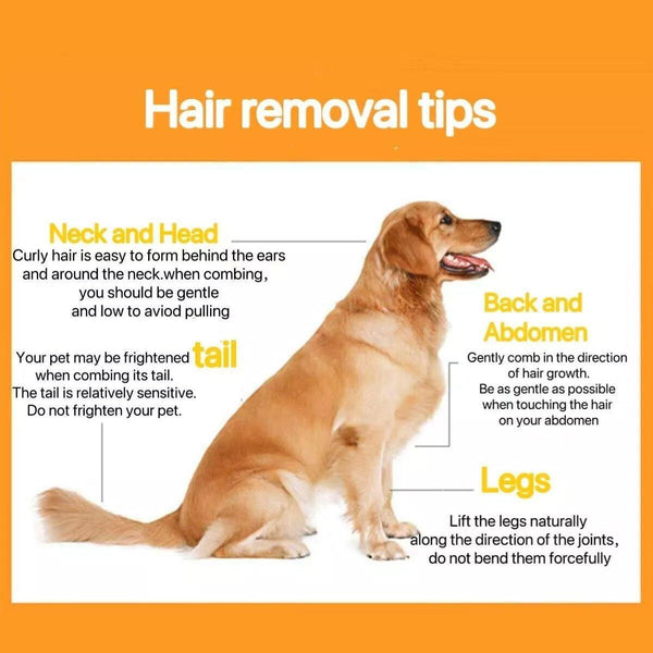 Pet Hair Removal Brush Deshedding Tool For Cats Dogs Grooming Comb Fur Remover Purple Dog Grooming