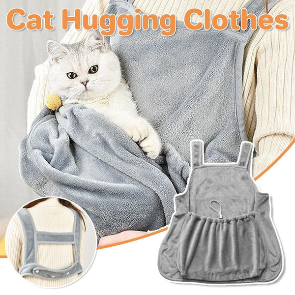 Non Stick Hair Cat Apron Kangaroo Style Pet Grooming Bib No Hole Design Dog Grooming