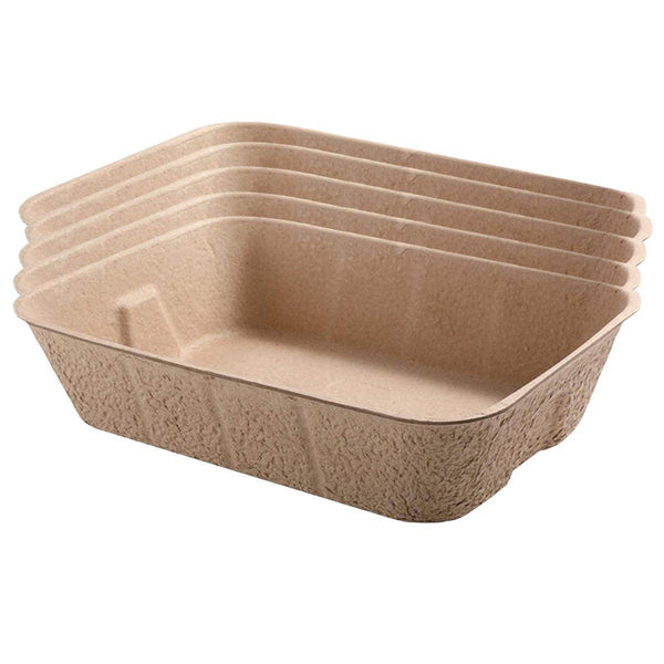 5Pcs Disposable Pan Open Design Easy Clean Box Pet Cleaning Cat Litter
