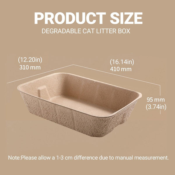 5Pcs Disposable Pan Open Design Easy Clean Box Pet Cleaning Cat Litter