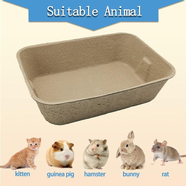5Pcs Disposable Pan Open Design Easy Clean Box Pet Cleaning Cat Litter