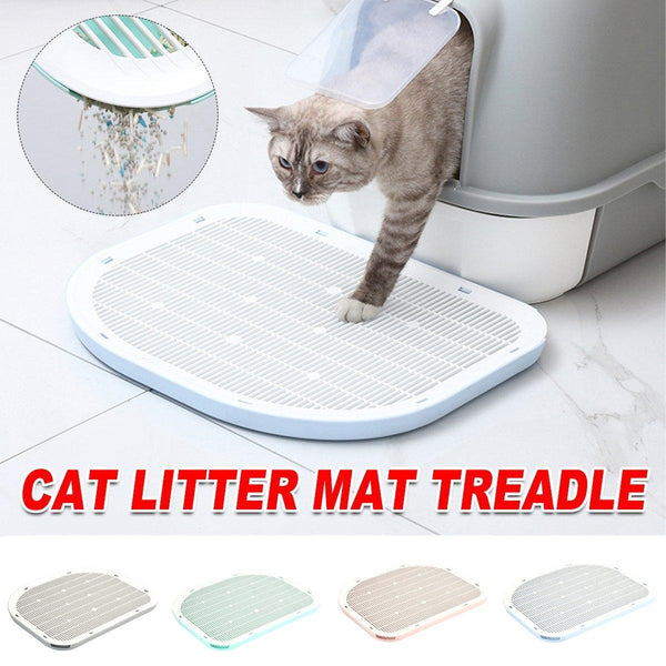 Anti Spill Mat Double Layer Pet Toilet For Box Blue Cat Litter