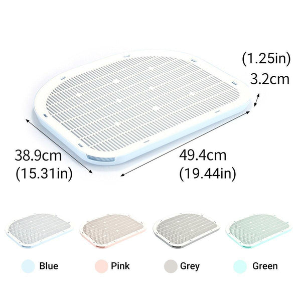 Anti Spill Mat Double Layer Pet Toilet For Box Grey Cat Litter