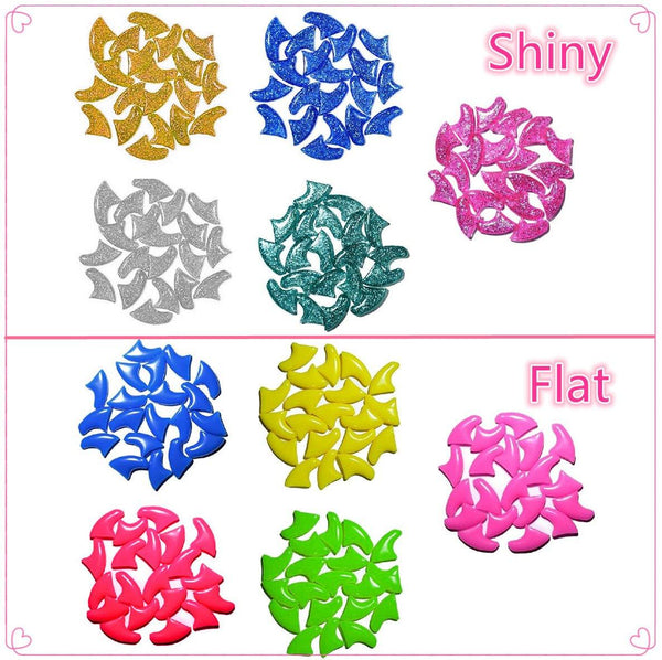 100Pcs Anti Scratch Paw Covers For Cats And Kittens Nail Protector Soft Shiny M Dog Clothing & Shoes