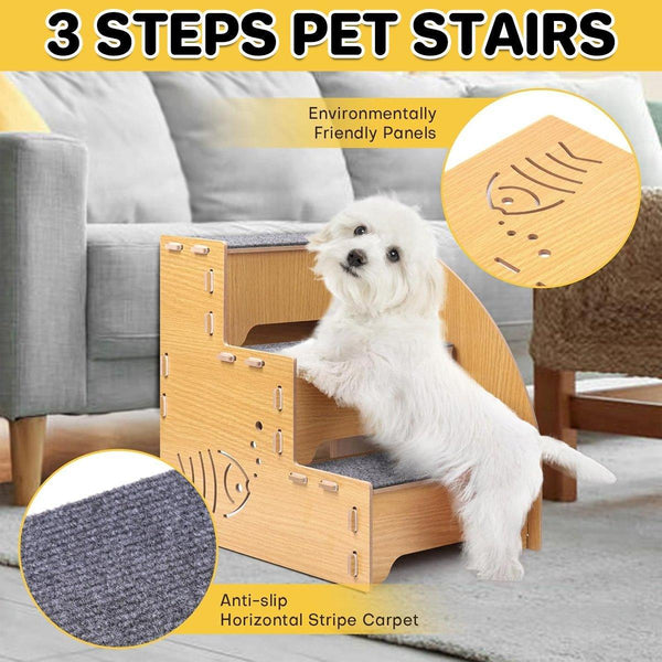Pet Climbing Ladder Bed Step Frame Durable For Small Pets Pet Transport