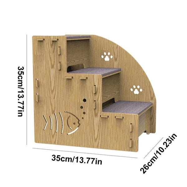 Pet Climbing Ladder Bed Step Frame Durable For Small Pets Pet Transport