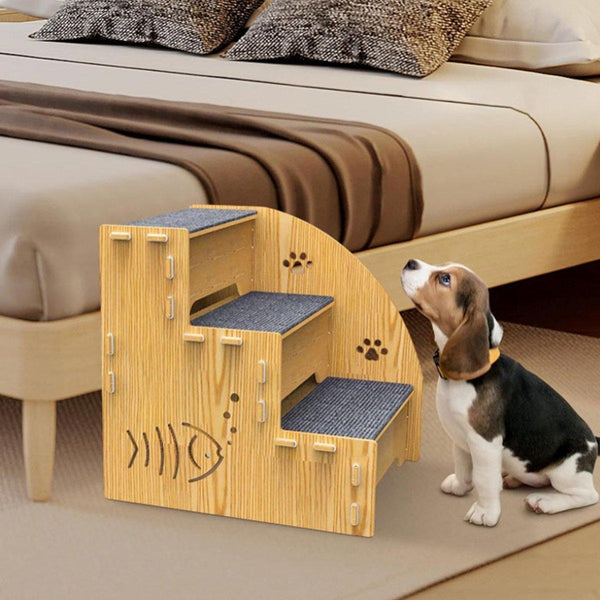 Pet Climbing Ladder Bed Step Frame Durable For Small Pets Pet Transport