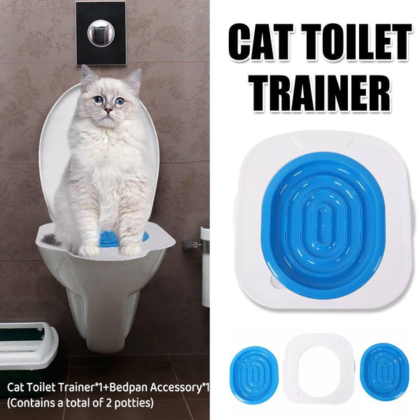Cat Toilet Seat Trainer Kit Easy Training System For Cats Kittens Litter Tray Accessories