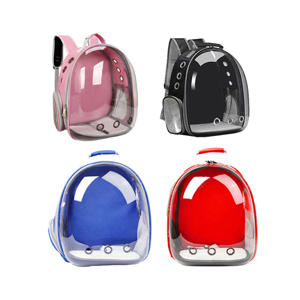 Pet Outdoor Carrier Backpack Cat Dog Puppy Travel Space Capsule Shoulder Bag Black Pet Transport
