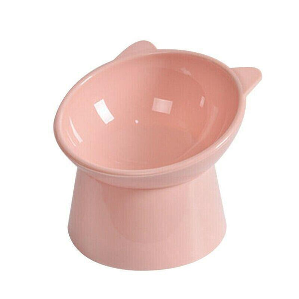 Elevated Pet Bowl Cat Dog Feeder Food Water High Foot Anti Vomiting Tilted Dishes Feeders & Fountains