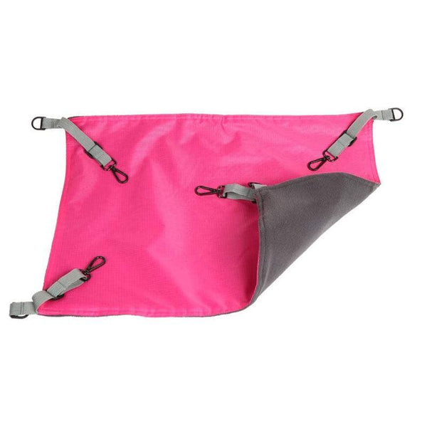 Waterproof Cat Hammock Hanging Bed Double Layer Dual Side Sleep Cage Swing Chair Pink Pet Beds