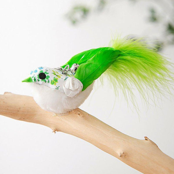 Cat Play Toy Simulation Birds Teaser Wand Interactive Stick With Suction Cup 2 Cat Toys