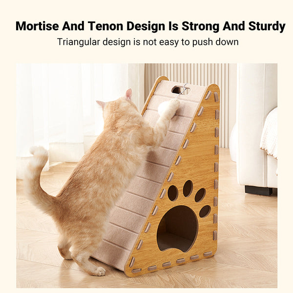 Triangle Cat Scratch Board Felt Claw Pad Vertical Nest Durable All Season Use Furniture & Scratchers