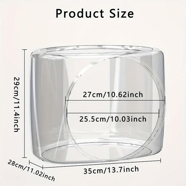 Transparent Capsule Box Semi Enclosed House For Indoor Use Cat Litter