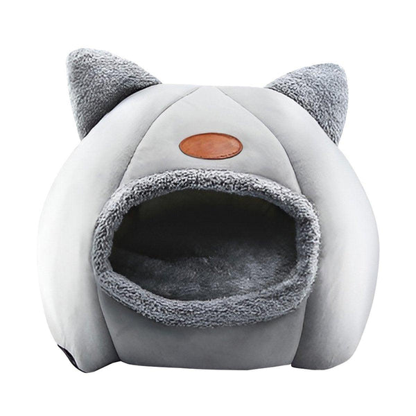 Cat Bed Winter Warm Enclosed Pet House Cozy Indoor Sleeping Nest For Cold Weather L Pet Beds