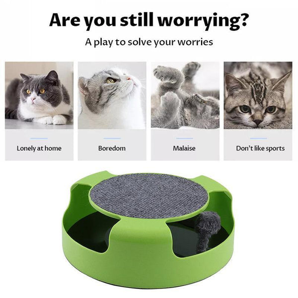 Motion Kitten Cat Toy Catch The Mouse Chase Interactive Training Scratchpad Red Cat Toys