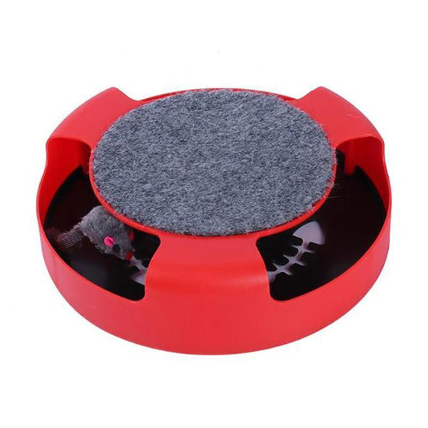 Motion Kitten Cat Toy Catch The Mouse Chase Interactive Training Scratchpad Red Cat Toys