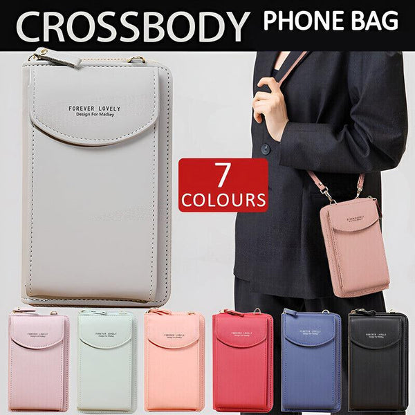 Women Pouch Bag Mobile Phone Pu Leather Crossbody Purse Wallet Shoulder Women's Bags & Handbags
