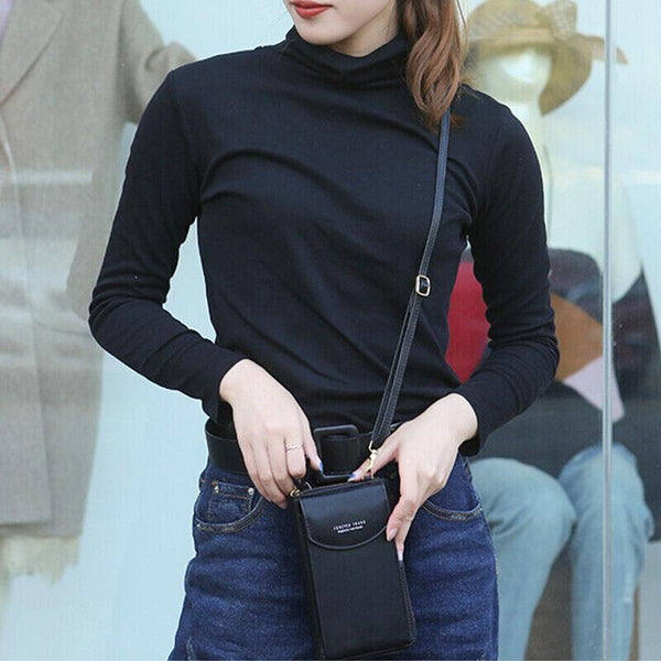 Women Pouch Bag Mobile Phone Pu Leather Crossbody Purse Wallet Shoulder Women's Bags & Handbags