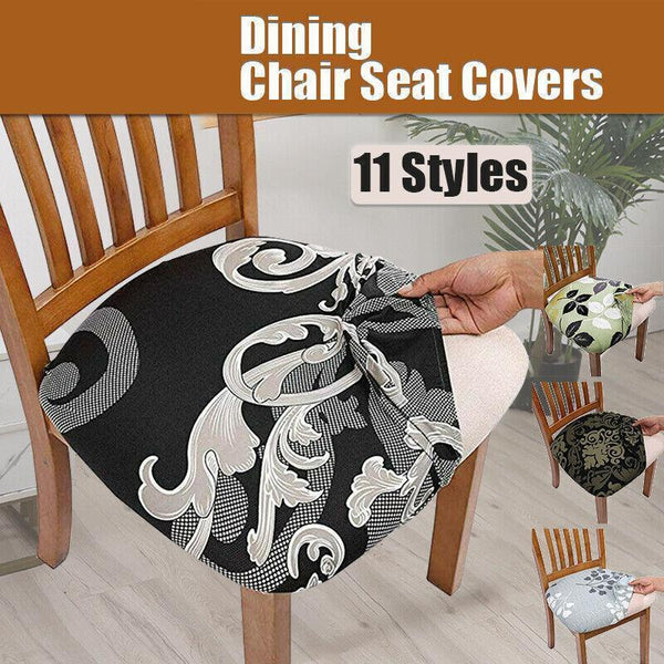 Stretch Dining Chair Seat Covers Removable Cushion Protector I Slipcovers