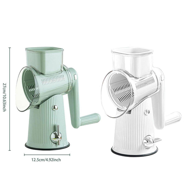 Multifunctional Vegetable Cutter Drum Slicer Kitchen Hand Cranked Grater Tool White Slicers And Electric Knives