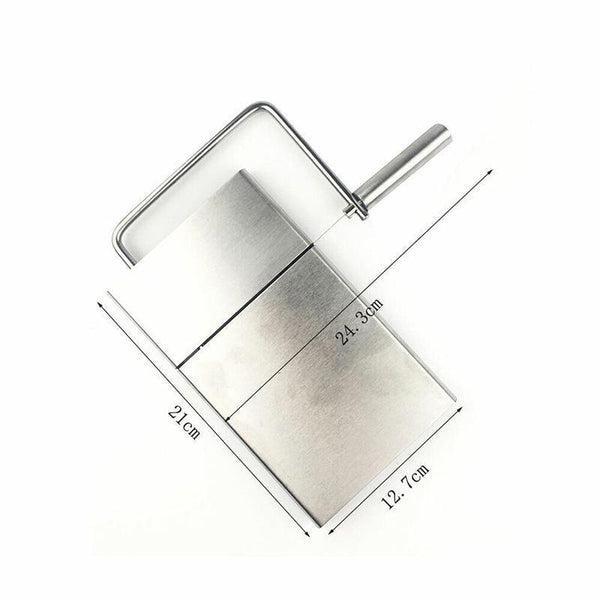 Stainless Steel Cheese Slicer Wire Cutter With Non Slip Base For Butter And Cake Slicers And Electric Knives