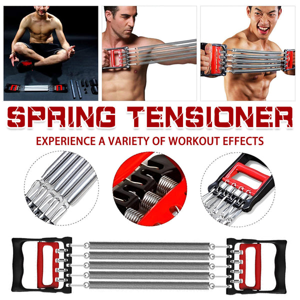 Mens Chest Expander Resistance Bands Pedal Puller Home Gym Workout Equipment Resistance Trainers