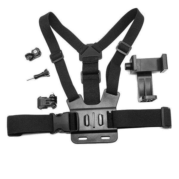 Cell Phone Chest Mount Harness Strap Holder Clip For Iphone Samsung Gopro Mounts & Holders