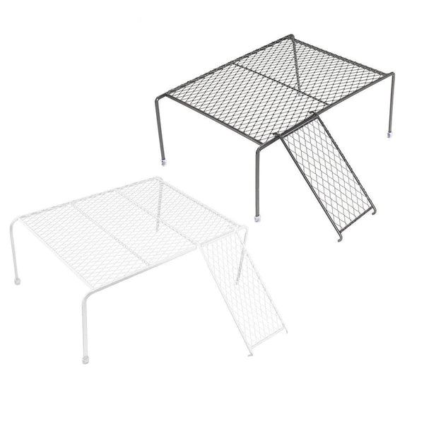 Metal Iron Chicken Feeding Ladder Grid Shelving Landscaping Platform Supplies White L Small Animal Supplies