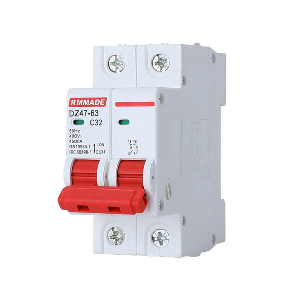 Ac Circuit Breaker Solar 220 380V 2Pole Double Mcb Mini 10 63 Amp 10A Circuit Breakers