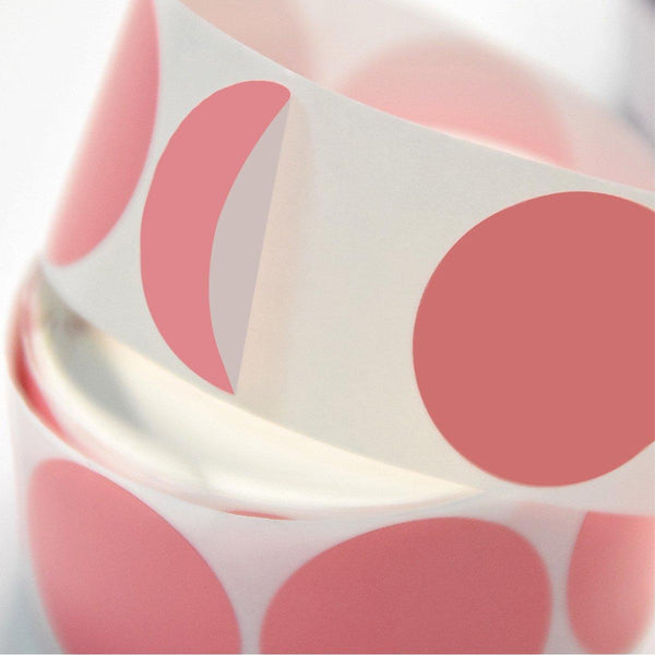 8 Rolls Colored Polka Dot Labels Round Seal Stickers Marking Set Black Label Tapes & Cartridges