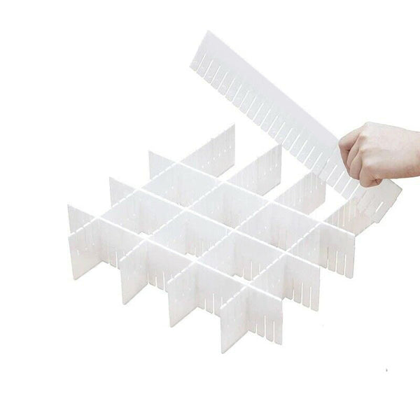 24X Clapboard Drawer Cabinet Divider Partition Diy Storage Organiser Drawer Organisers