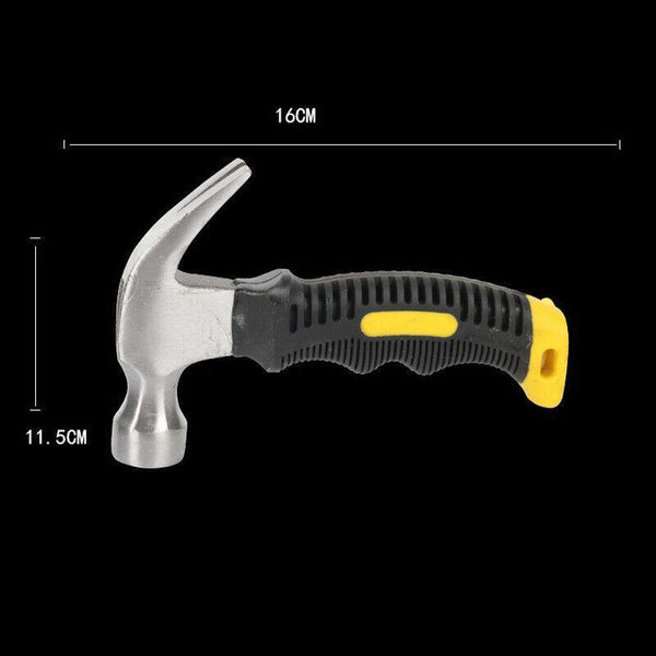 Stubby Claw Hammer Drop Forged Steel All Purpose Rubber Grip 8Oz Small Area Hammers & Mallets