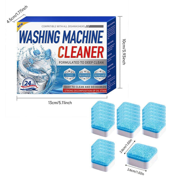 24Pcs Washing Machine Cleaner Tablets Disinfectant Effervescent Stain Remover Cleaning Products