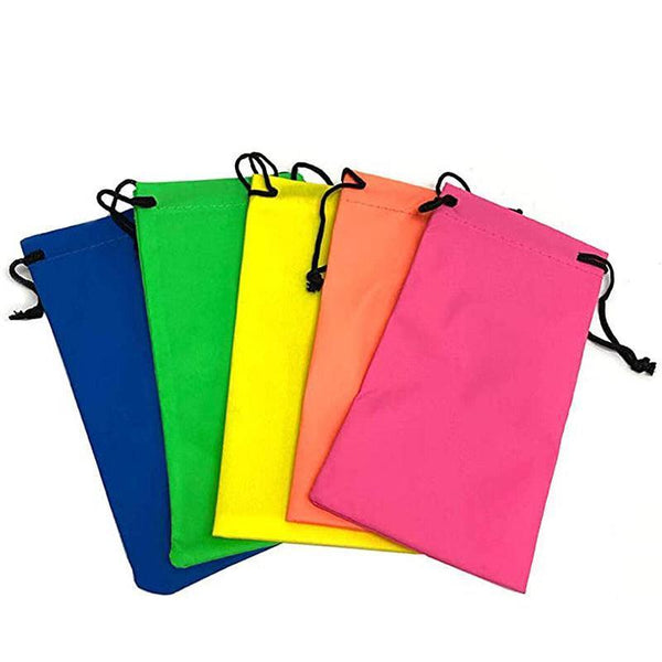 5Pcs Cleaning Clothes Sunglasses Pouch Glasses Case Soft Eyeglasses Bag Random 10Pcs Eyeglass Cleaning Tools & Supplies