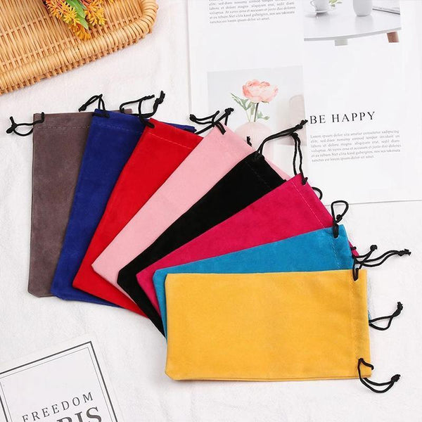 5Pcs Cleaning Clothes Sunglasses Pouch Glasses Case Soft Eyeglasses Bag Random 10Pcs Eyeglass Cleaning Tools & Supplies