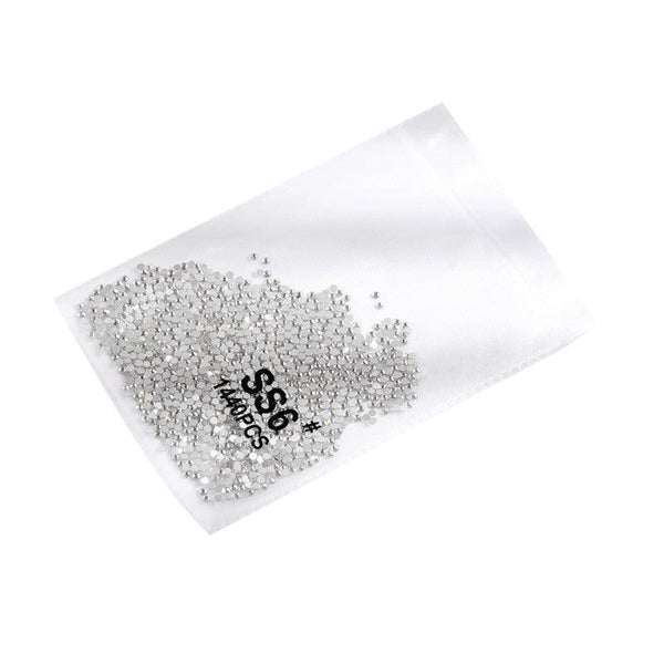 1440Pcs Glitter Rhinestones Crystal Flat Clear Bottom Glass Nail Art Drill Ss10 2D Nail Art Design