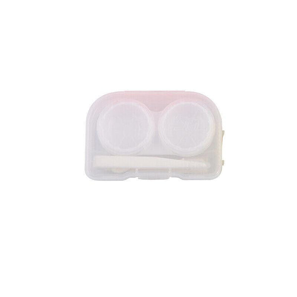 Lens Storage Case With Applicator Kit Tweezers Soft Tip Tool For Contact Eye Care White Eyeglass Cases & Storage