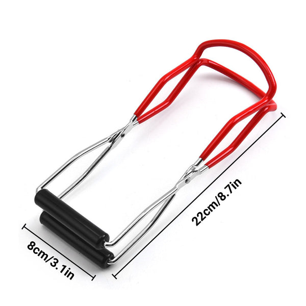 Stainless Steel Canning Jar Lifter Anti Slip Lifting Tongs Gripper Anti Scalding Red Other Kitchen Gadgets