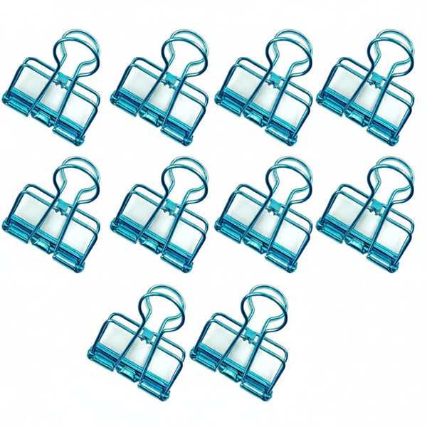 Solid Color Hollow Out Swallowtail Metal Binder Bookmark Clips Office Supplies School Supplies