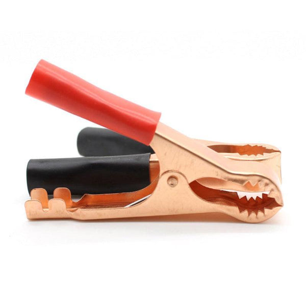 Car Battery Tongs Cable Alligator Electrical Measured Clip Clamp Tool 4Pcs (2Black+2Red) Other Shop Equipment