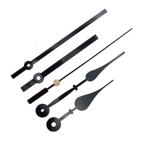 12Pcs Wall Clock Quartz Movement Motor Mechanism Long Spindle Hands Repair Kit Black Wall Clocks