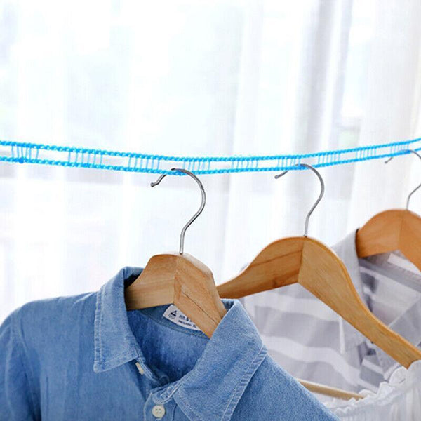5M Travel Clothes Line Washing Rope Non Slip Airer Laundry Clothesline Green Clothes Airers