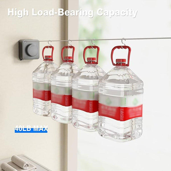 Invisible Wall Mounted Clothesline For Hotel Bathroom Sunbed Laundry Drying Rope Clothes Airers