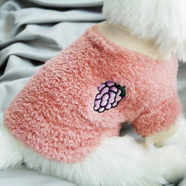 Xs Puppy Pet Dog Fleece Warm Jumper Sweater Coat Small Yorkie Chihuahua Cat Clothes Pink Dog Clothing & Shoes