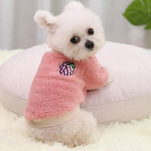 Xs Puppy Pet Dog Fleece Warm Jumper Sweater Coat Small Yorkie Chihuahua Cat Clothes Pink Dog Clothing & Shoes
