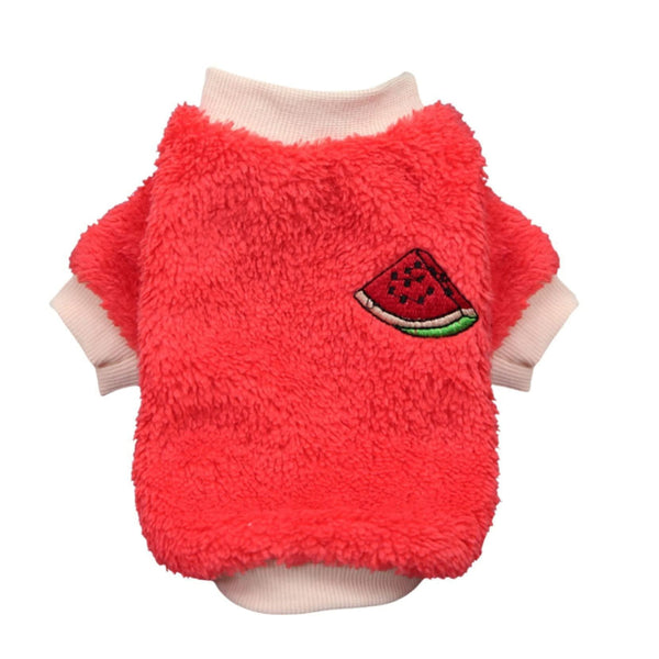 Xs Puppy Pet Dog Fleece Warm Jumper Sweater Coat Small Yorkie Chihuahua Cat Clothes Red Dog Clothing & Shoes