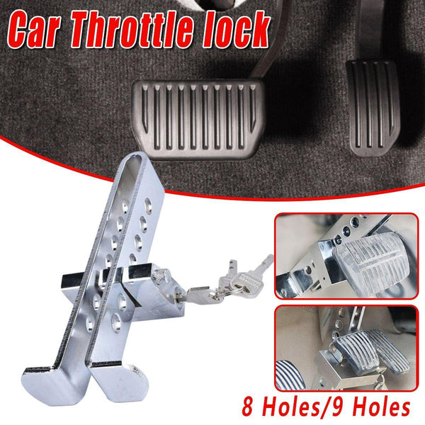 Universal Car Anti Theft Clutch Throttle Brake Lock 8/9 Holes Security Other Car Interior