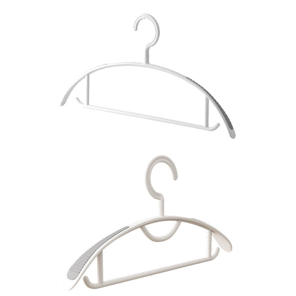 10Pcs Plastic Half Round Non Slip Hangers Marking Drying Racks Home Use Wide Clothes Hangers