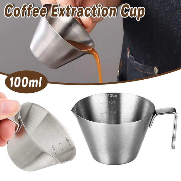 100Ml Stainless Steel Coffee Extraction Measuring Cup Graduated Tool Measuring Cups Jugs & Spoons